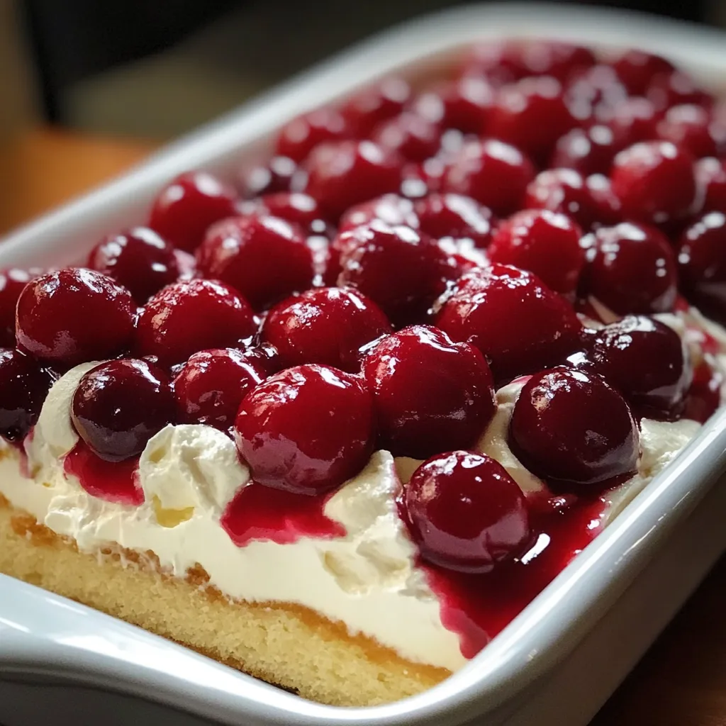 Close-up No-Bake Twinkie Pudding Cake