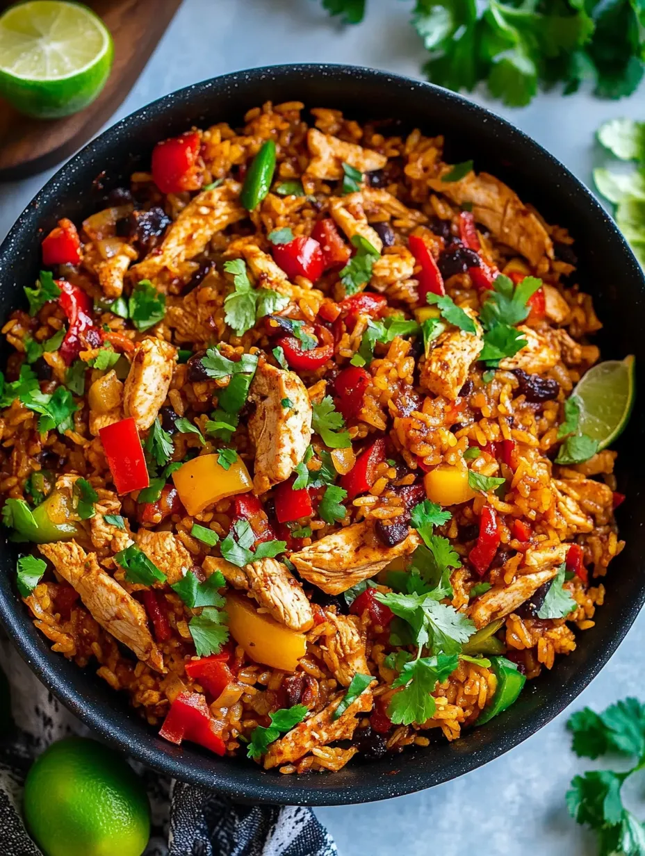 Chicken Fajita Rice Bowl Homemade Delight