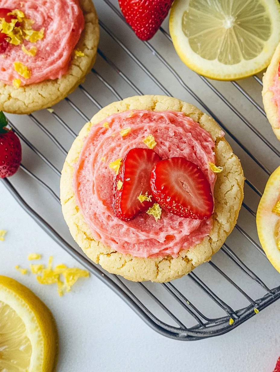 Strawberry Lemonade Cookies Dessert