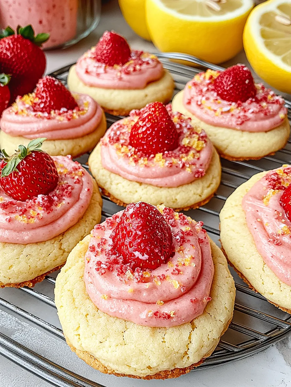 Homemade Strawberry Lemonade Cookies