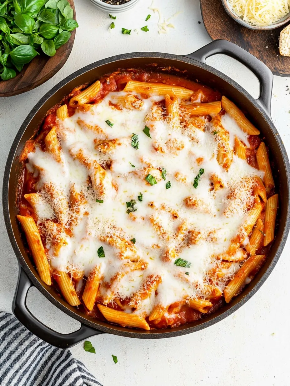 Chicken Parmesan Pasta Skillet Recipe