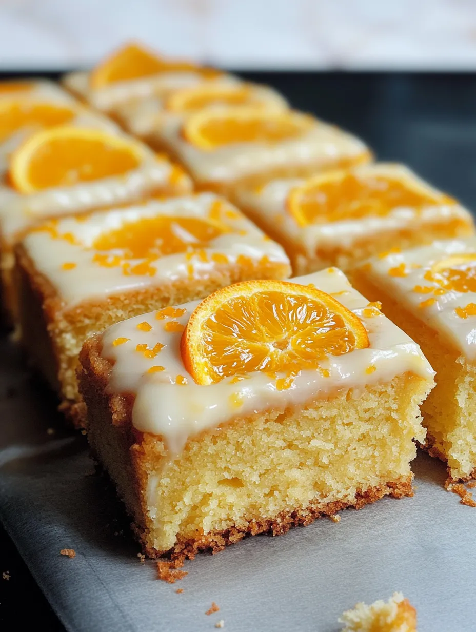 Orange Drizzle Traybake Cake Easy