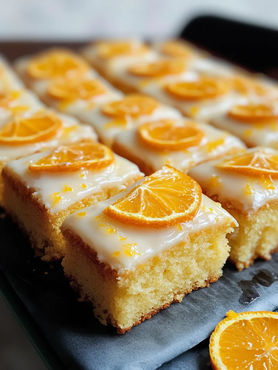 Orange Drizzle Traybake Cake From Scratch
