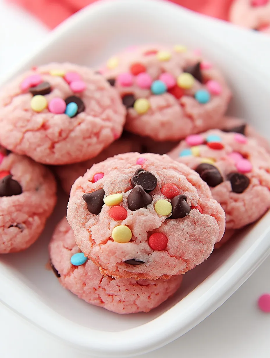 Strawberry Cake Mix Cookies Recipe