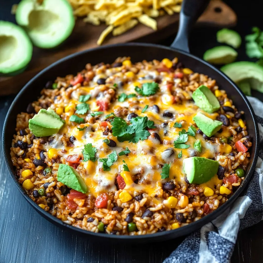 Cheesy Taco Rice Dish