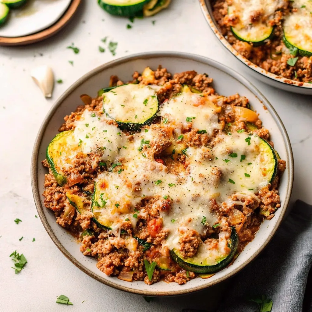 Beef Zucchini Bake