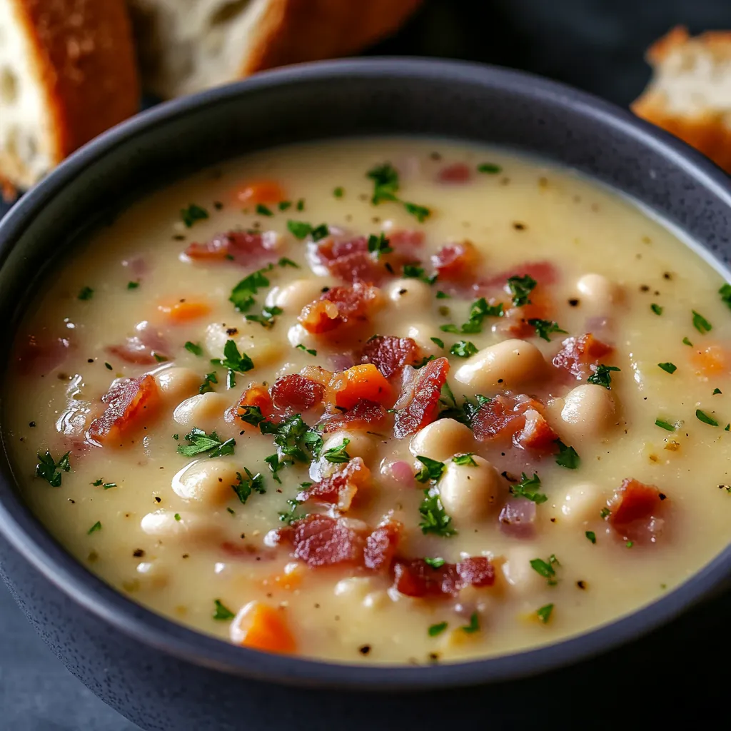 Creamy White Bean and Bacon Dinner