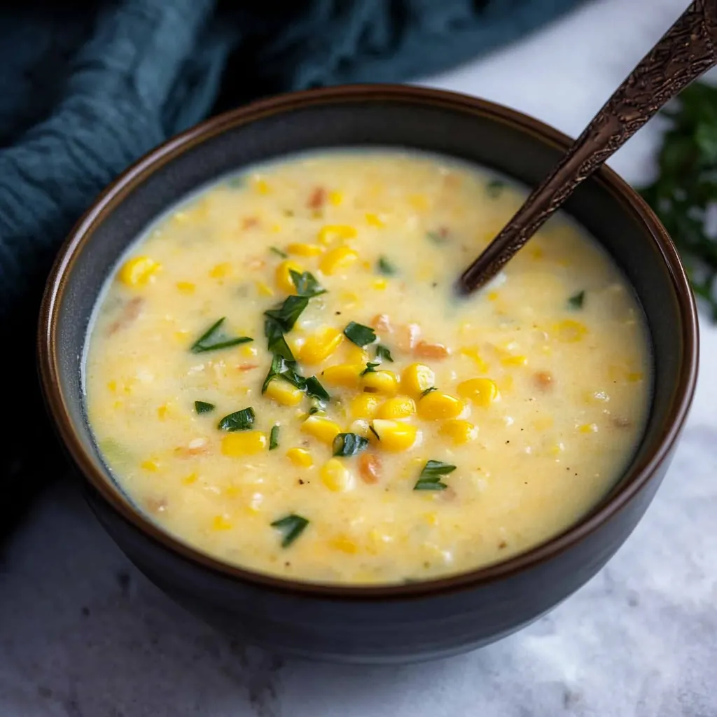 Creamy Instant Vegetarian Corn Soup