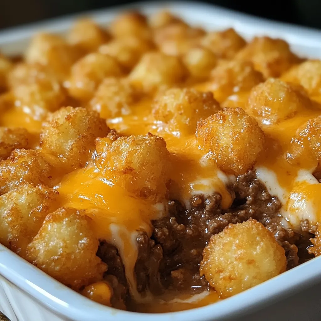 Easy Homemade Tater Tot Casserole Dish