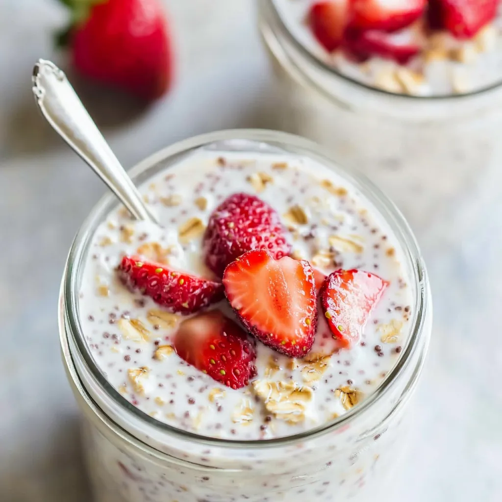 Strawberry Cheesecake Oats with Protein