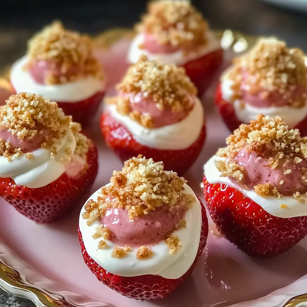 Cheesecake Deviled Strawberries Recipe