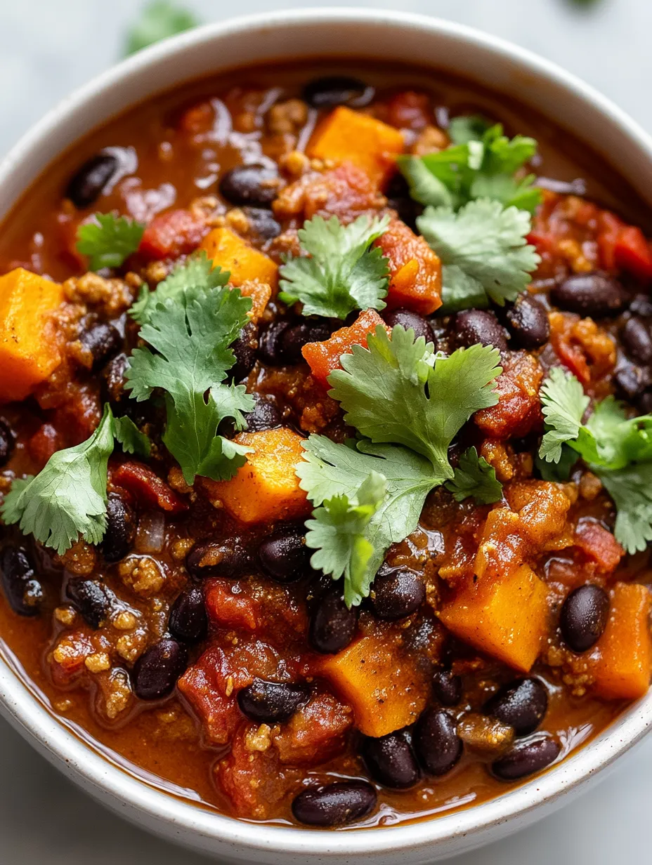 Sweet Potato and Black Bean Chili Homemade