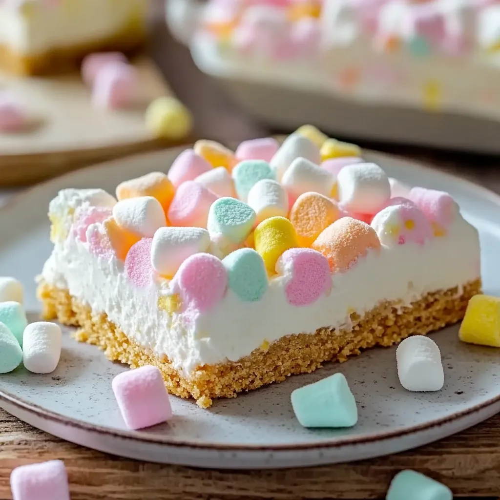 Creamy Marshmallow Slice Dessert