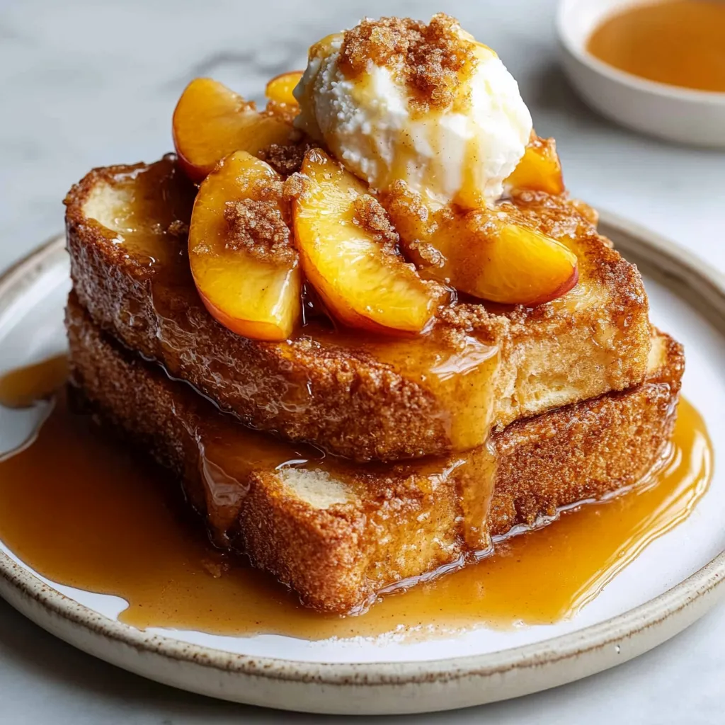 Peach French Toast