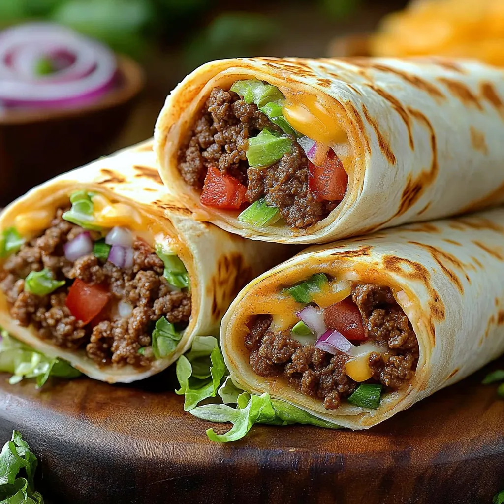 Big Mac Wraps in Tortilla