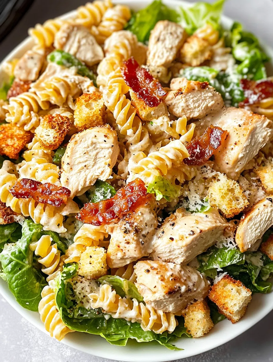 Best Chicken Caesar Pasta Salad Recipe