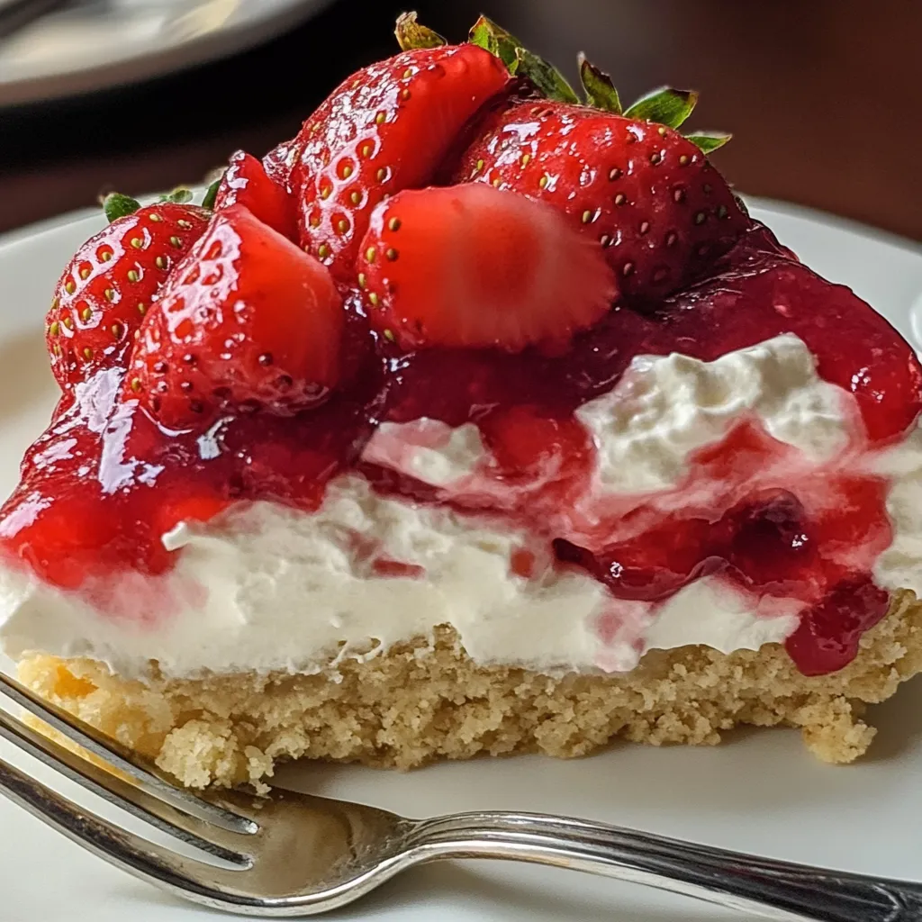 Strawberry Cheesecake Dump Cake Close-up