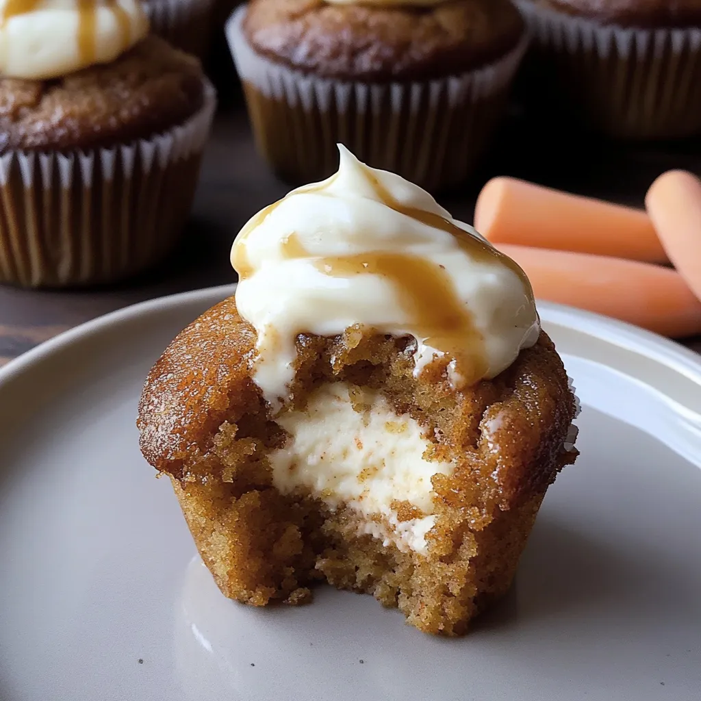 Cheesecake Carrot Cupcakes