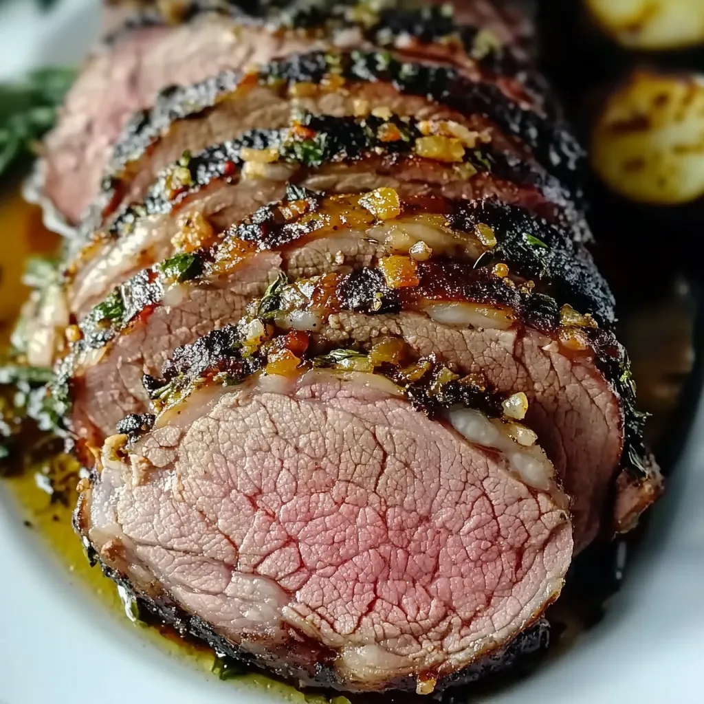 Herb-Crusted Mustard Lamb