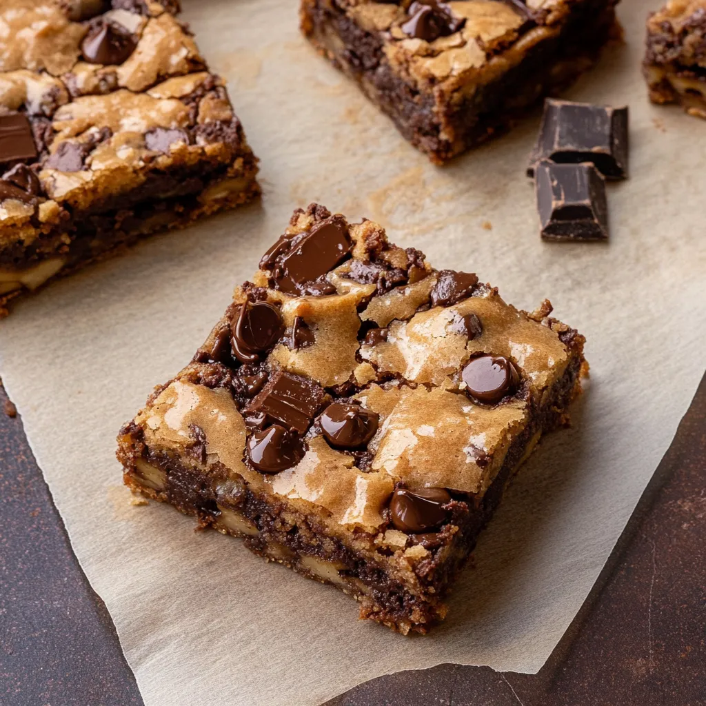 Chocolate Banana Cookie Bars