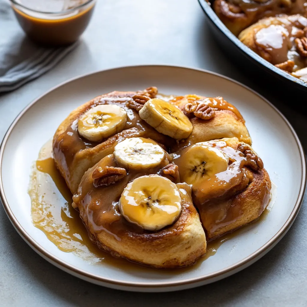 Sweet Banana Foster Rolls