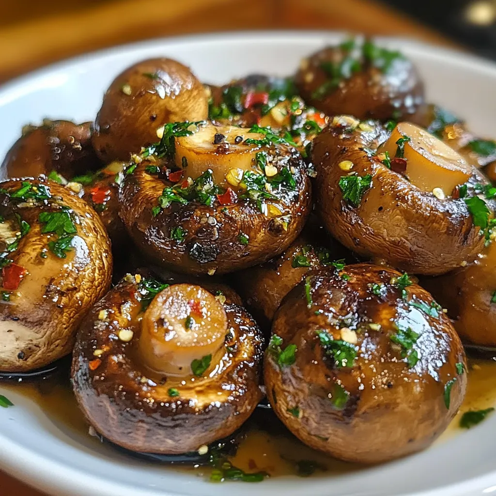 Steakhouse Garlic Butter Mushrooms Recipe