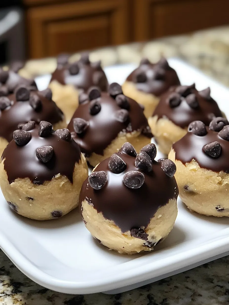 Chocolate-Dipped Cookie Dough Bites Recipe