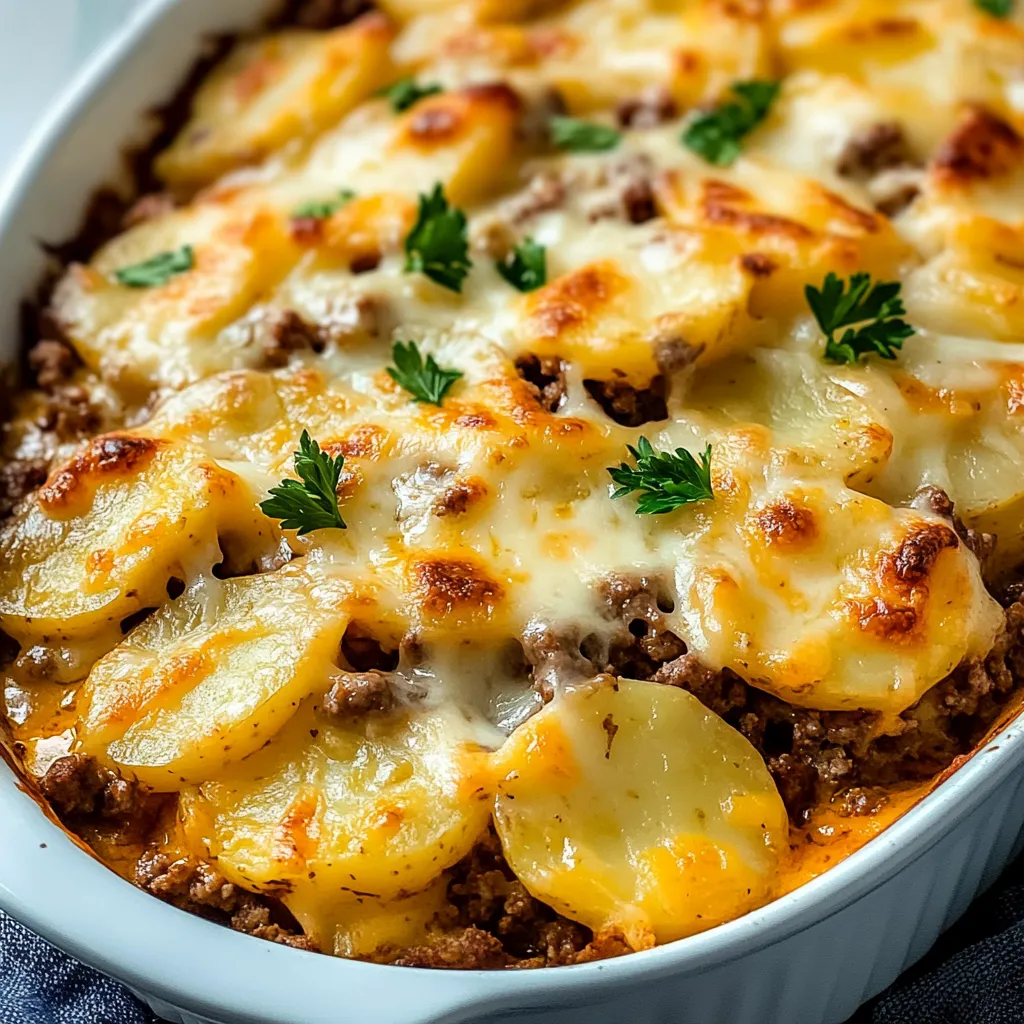 Hearty Ground Beef & Potato Bake – Filling & Tasty!