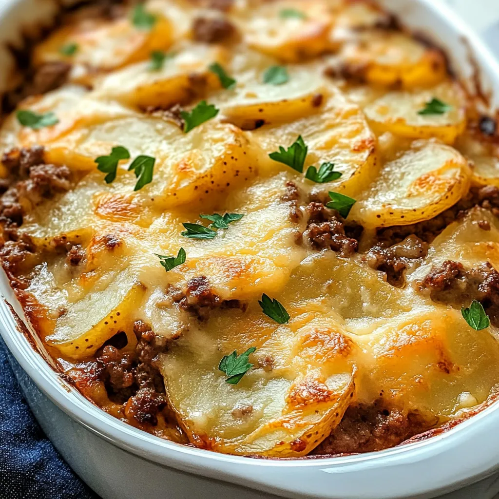 Comforting Ground Beef & Potato Bake – Simple & Delicious!