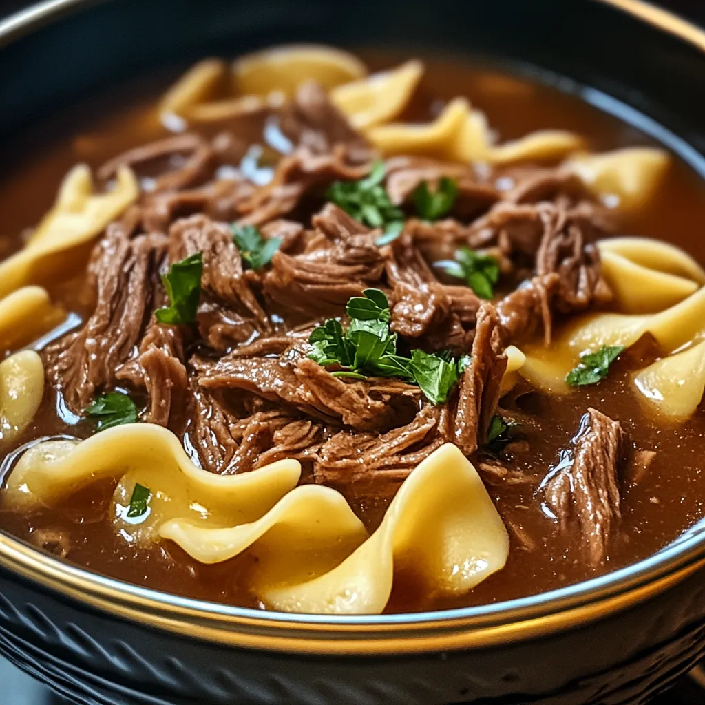 Crockpot Beef Noodles