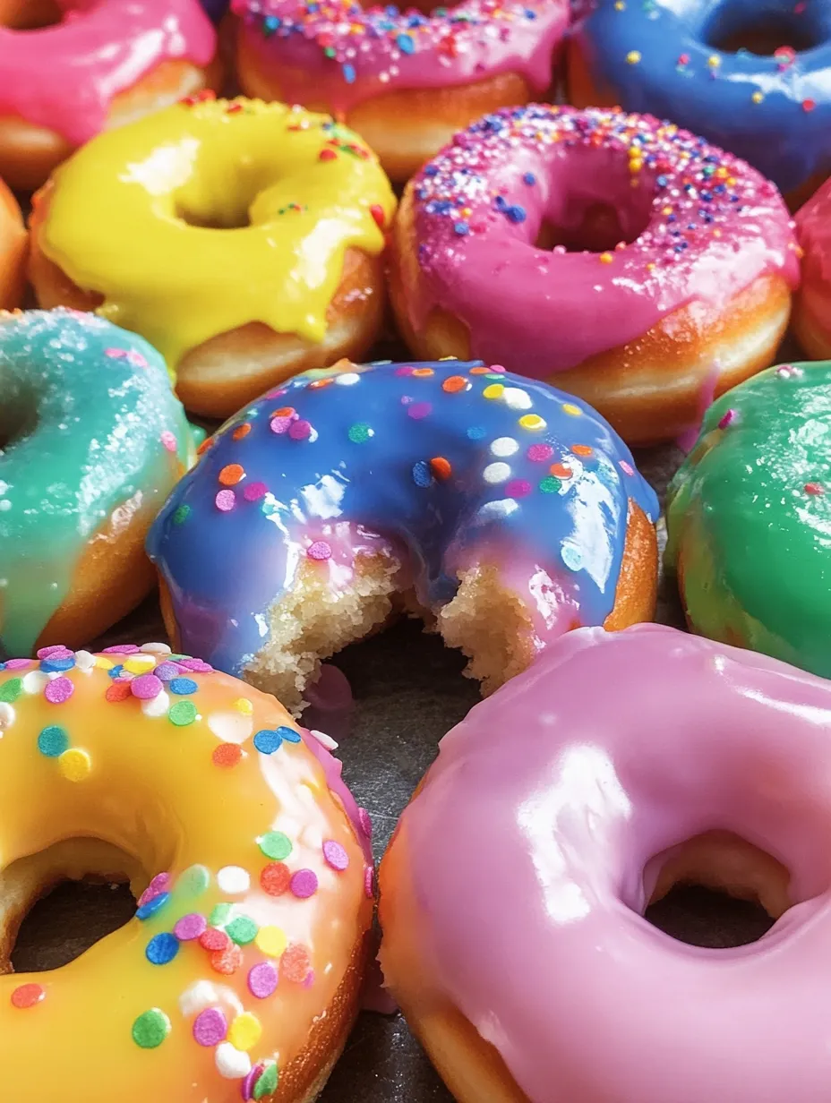 Rainbow Filled Doughnuts Recipe