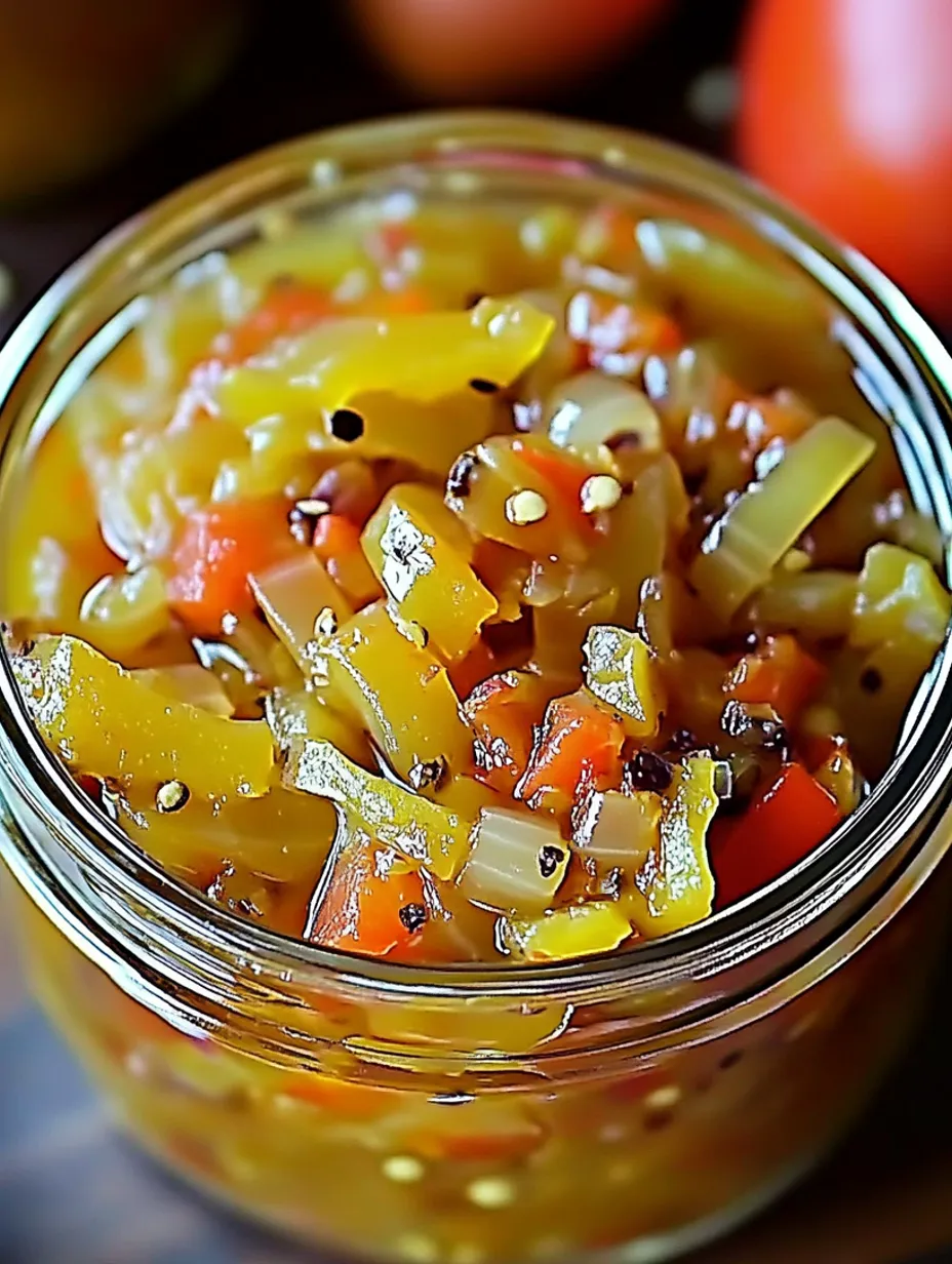 Easy Pickled Pepper & Onion Relish Recipe