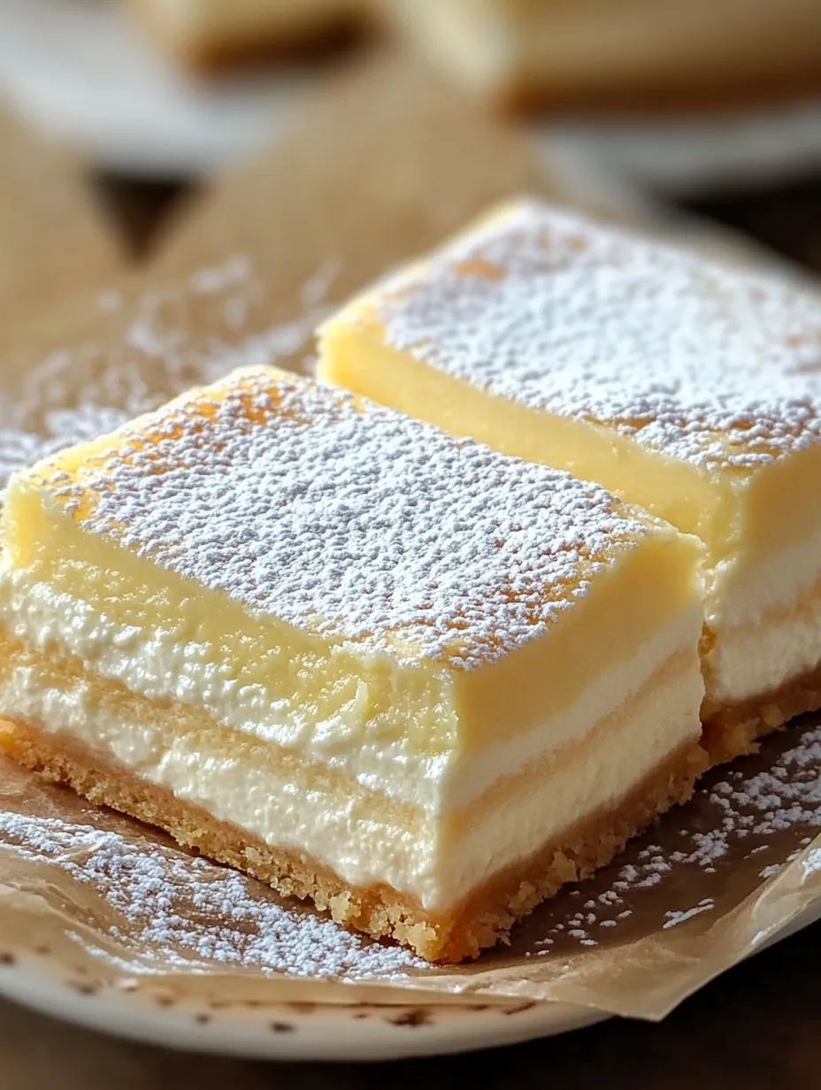 Vanilla Custard Cream Squares Homemade