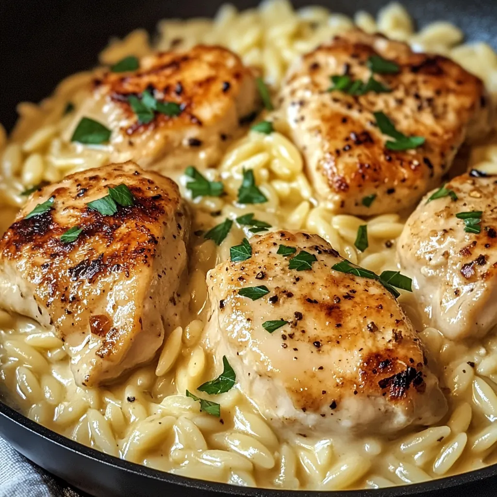Creamy Parmesan Chicken Orzo