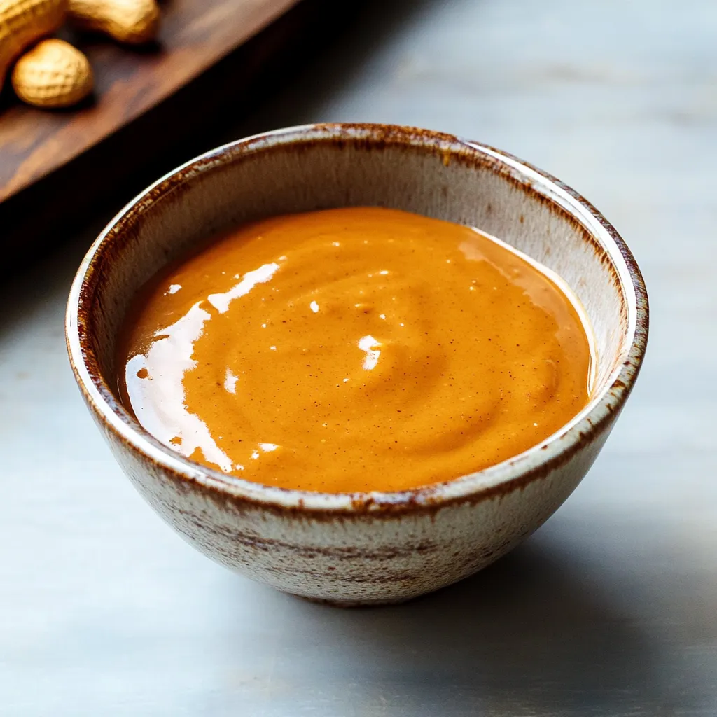 Creamy Thai Peanut Sauce Dish