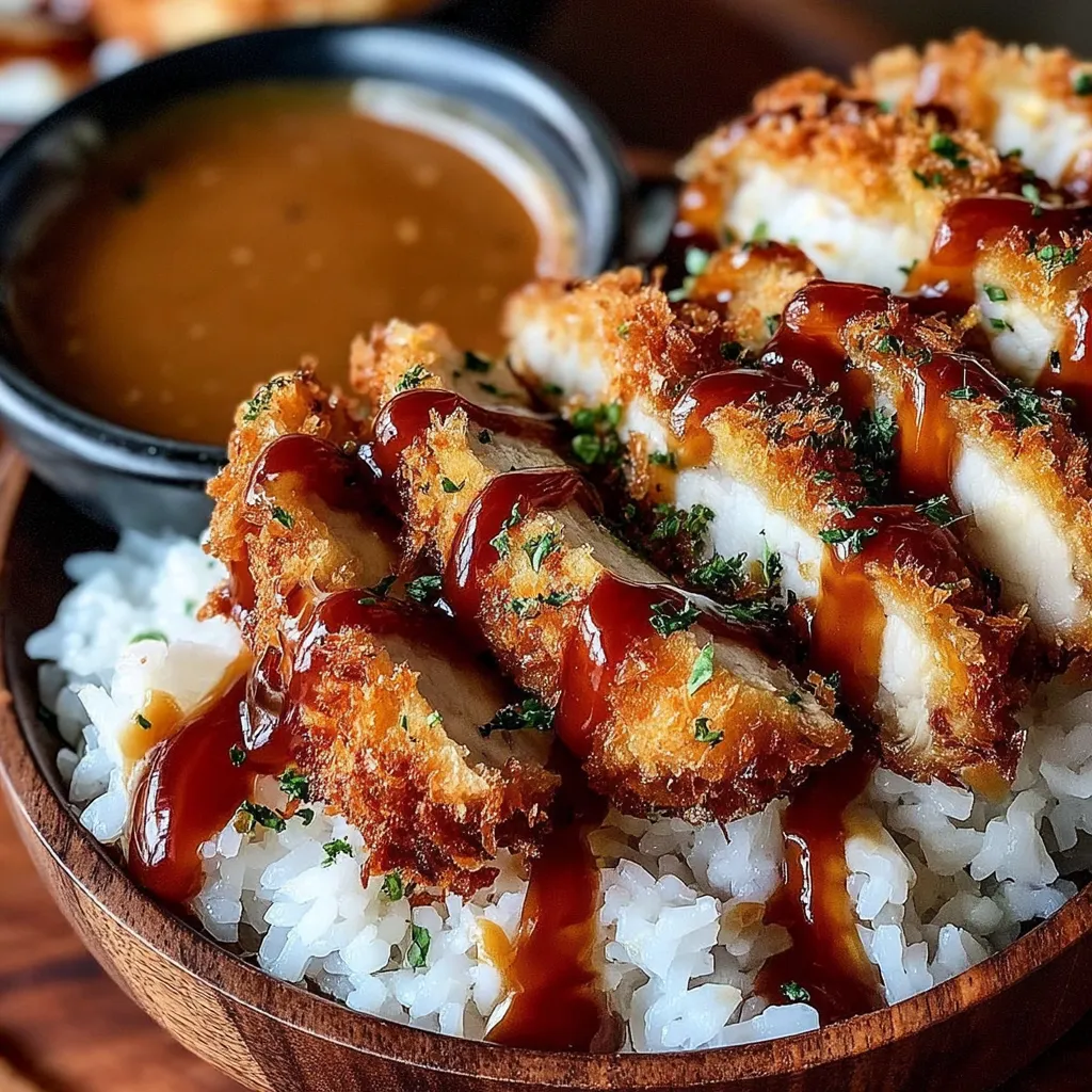 A bowl of food with sauce on top.