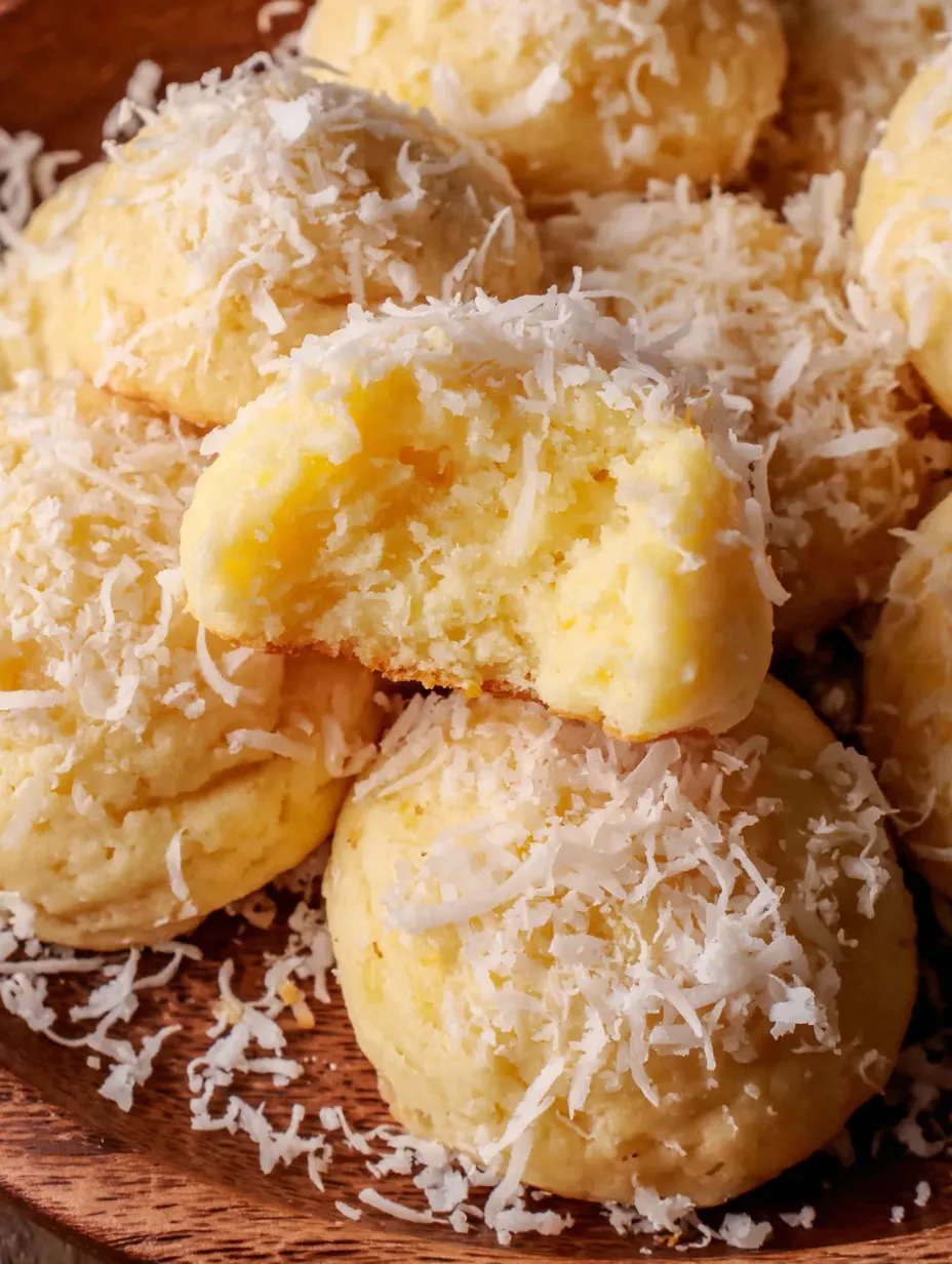 Lemon Coconut Cheesecake Cookies.