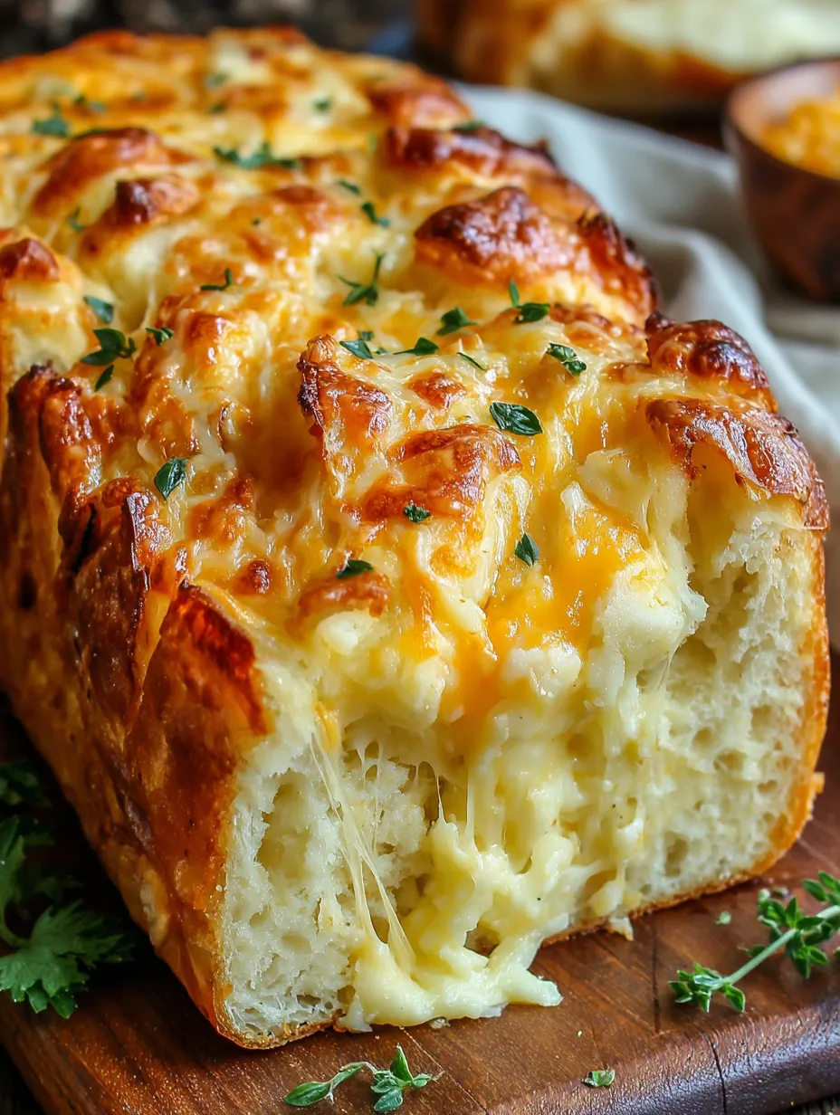 A slice of cheese bread.