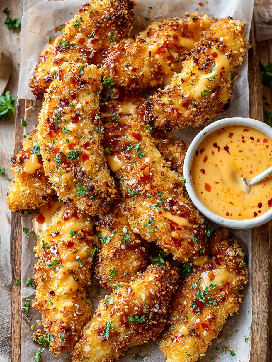 A plate of bang bang chicken with sauce.