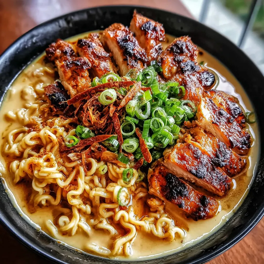A bowl of food with chicken and noodles.