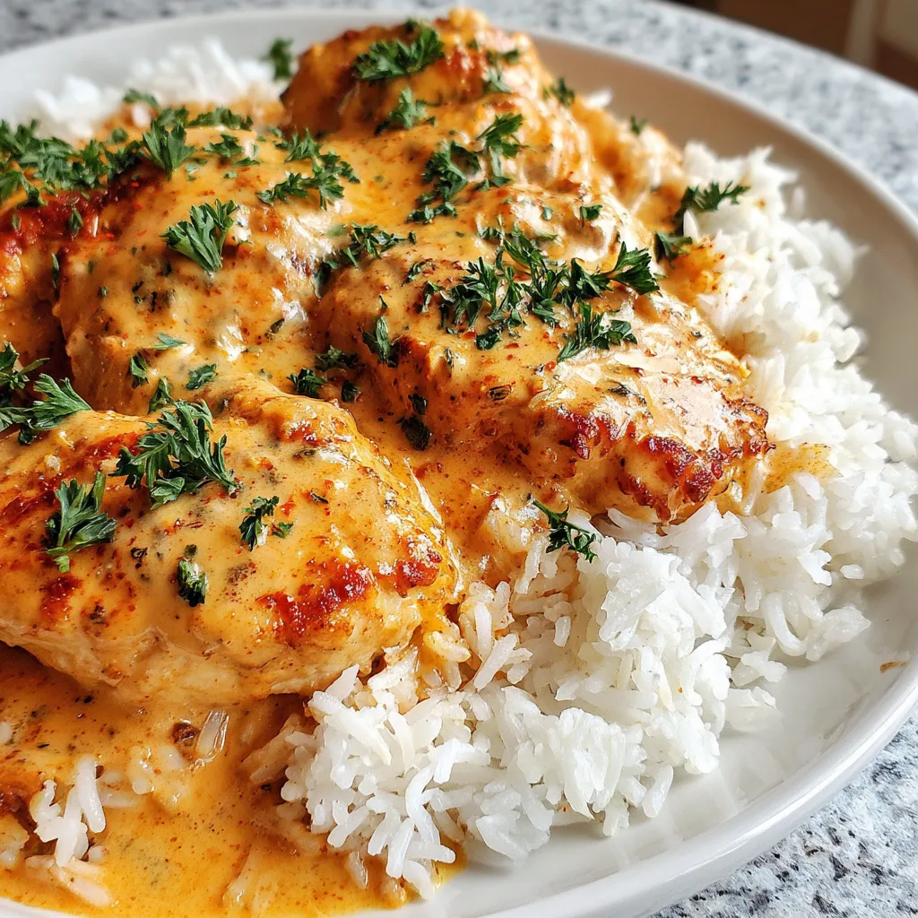 A plate of food with rice and chicken.