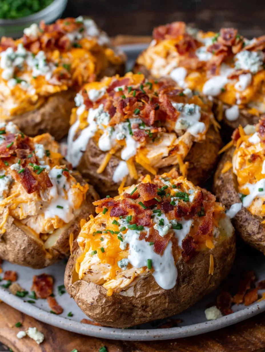 Potatoes with bacon and cheese.