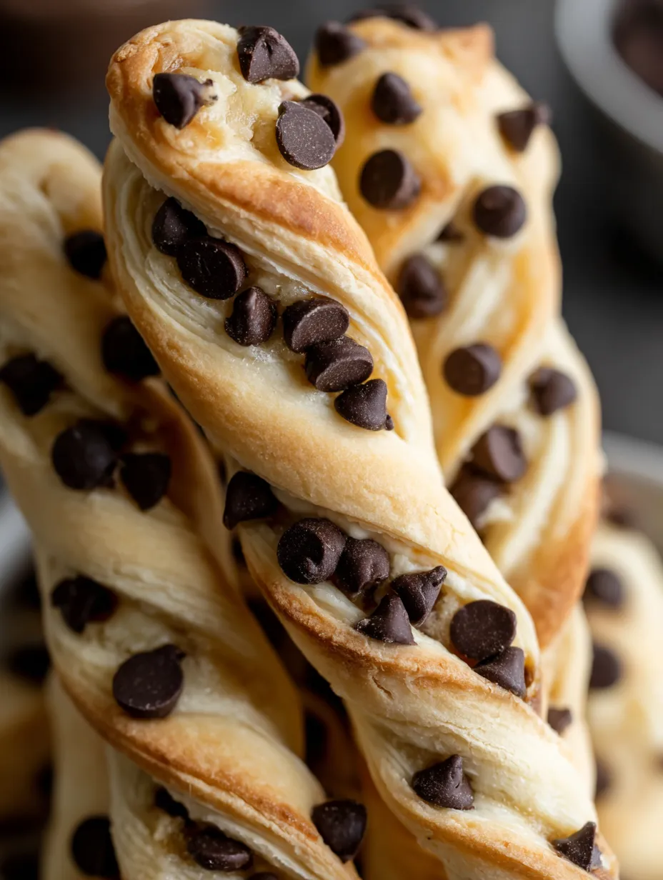 Chocolate chip cookie dough twists.