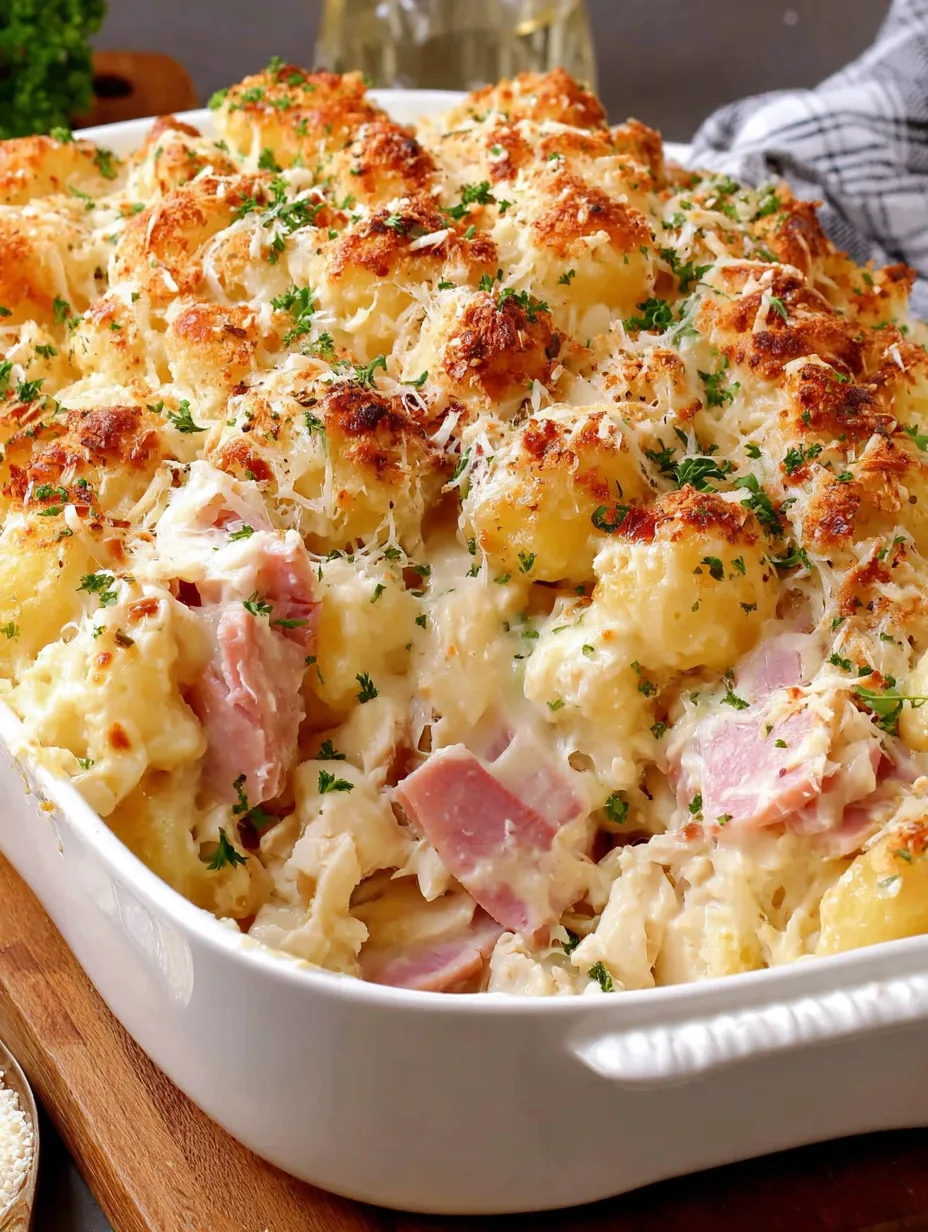 A dish of chicken cordon bleu.