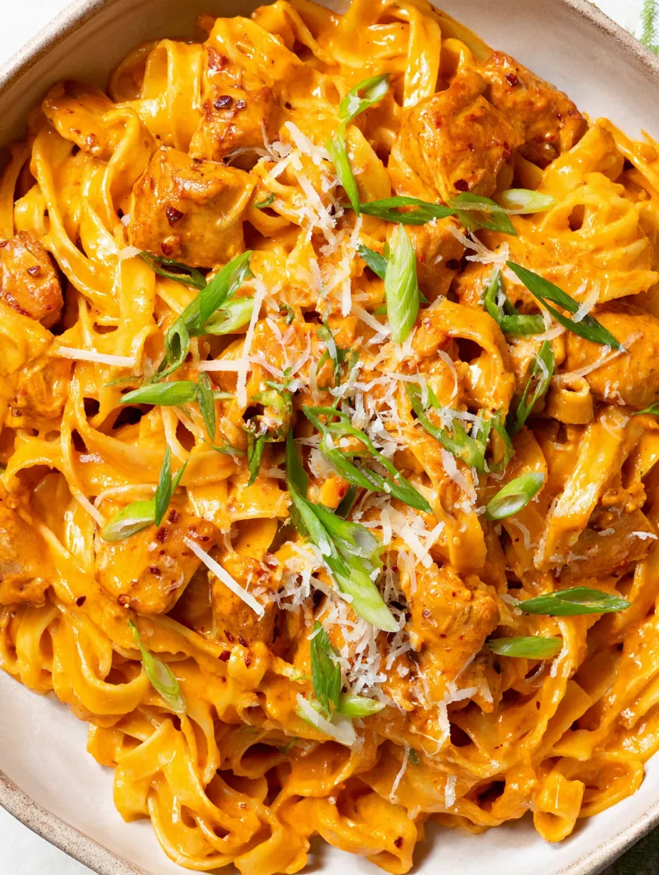 A plate of food with chicken and noodles.