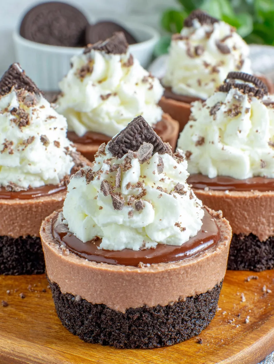 A chocolate hazelnut mascarpone cup with white whipped cream.