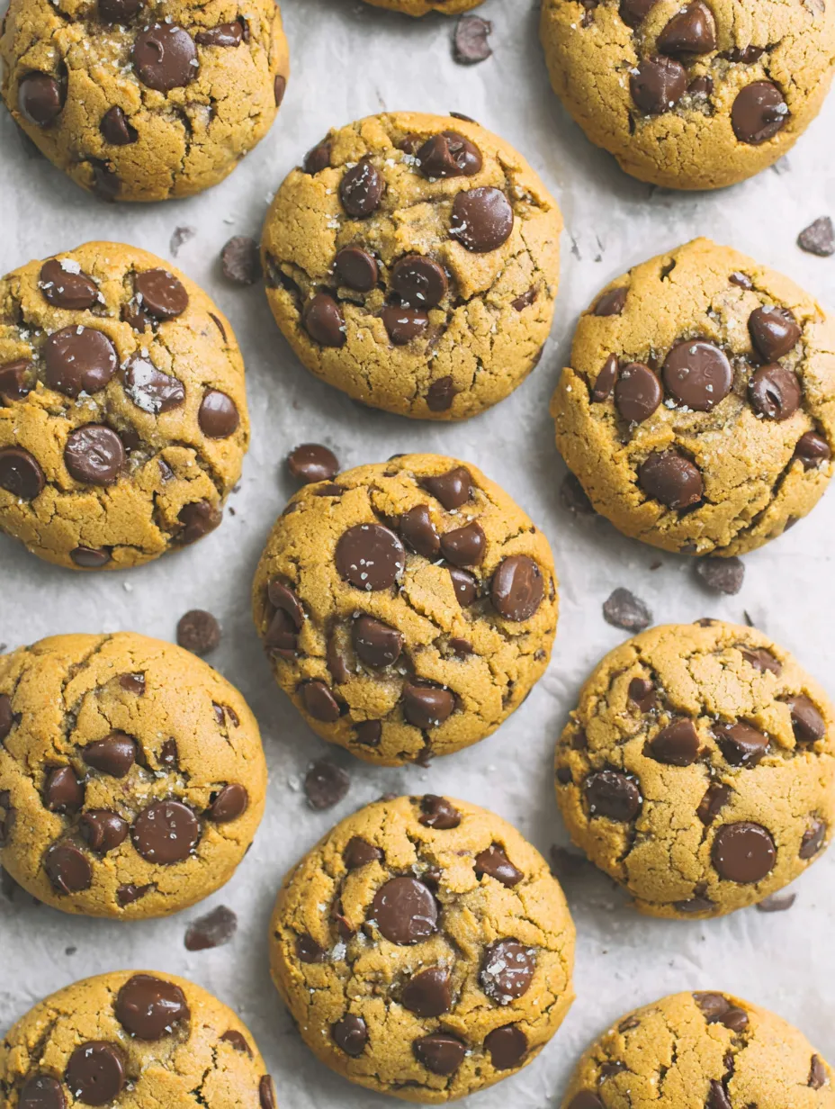 A plate of chocolate chip cookies.