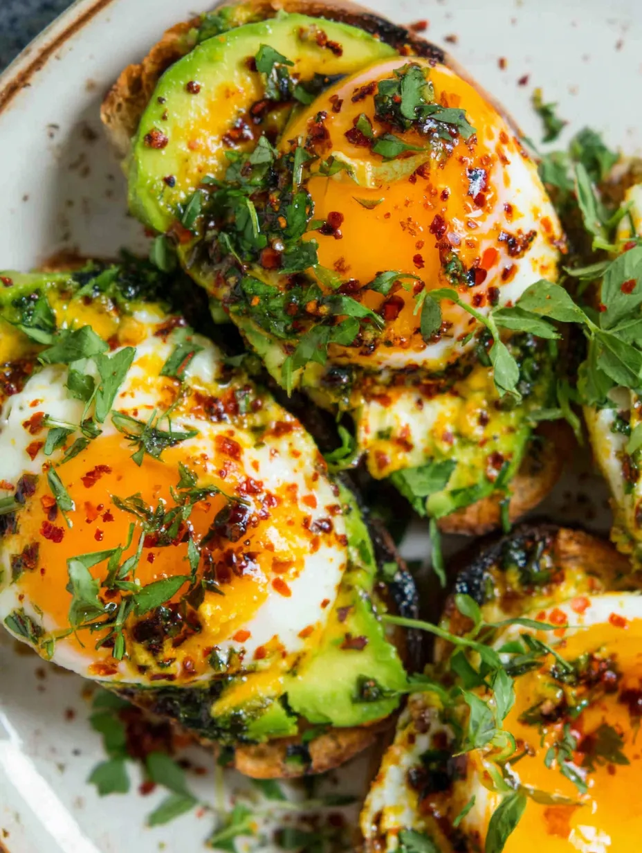 Dad's Easy Cheesy Eggs with Chili Butter.