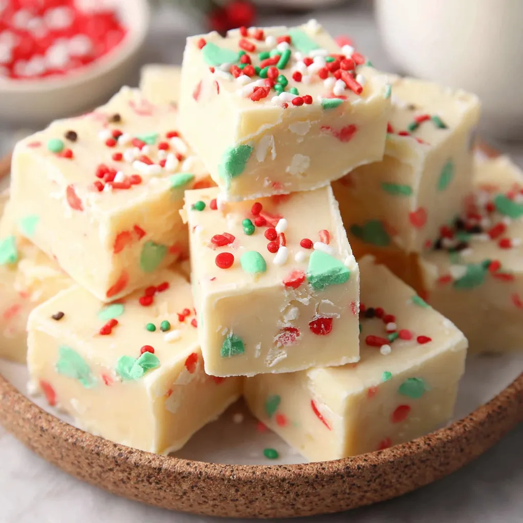 A plate of white chocolate fudge sugar cookies.