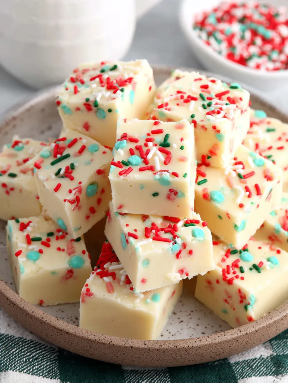 A plate of white chocolate fudge sugar cookies.